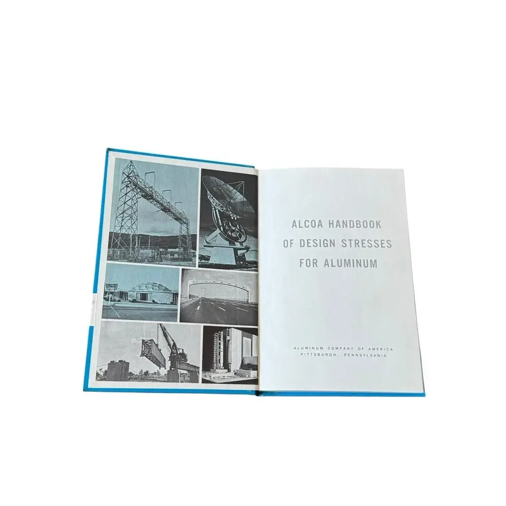 1966 Alcoa Handbook of Design Stresses For Aluminum Book Illustrated Engineering